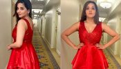 Monalisa Turns Barbie In Red Shimmery Dress