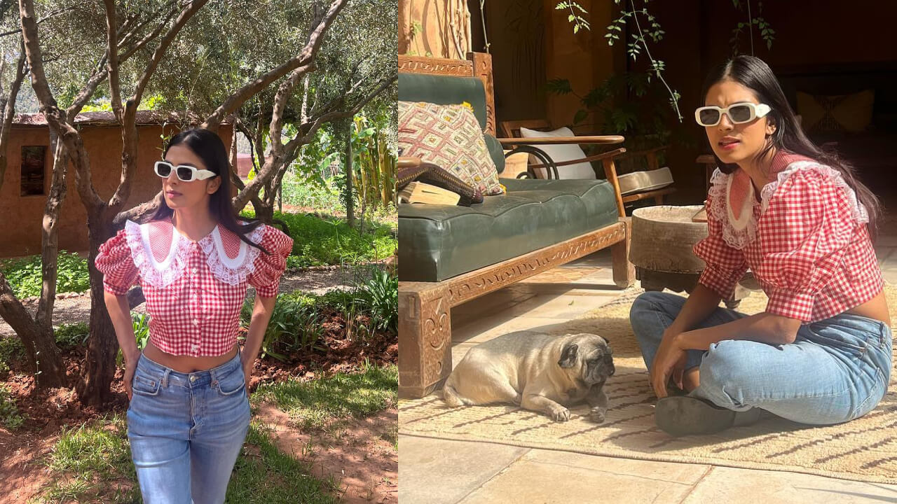 Morocco Diaries: Malavika Mohanan strolls in chic Victorian red-white checkered top, see pics 832486