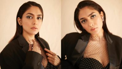 Mrunal Thakur Is All ‘Shimmer’And ‘Shine’ In Pantsuit; See Pics