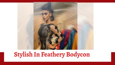 Naagin Fame Mahekk Chahal Exudes Confidence In Fishtail Feathery Bodycon; Check Here