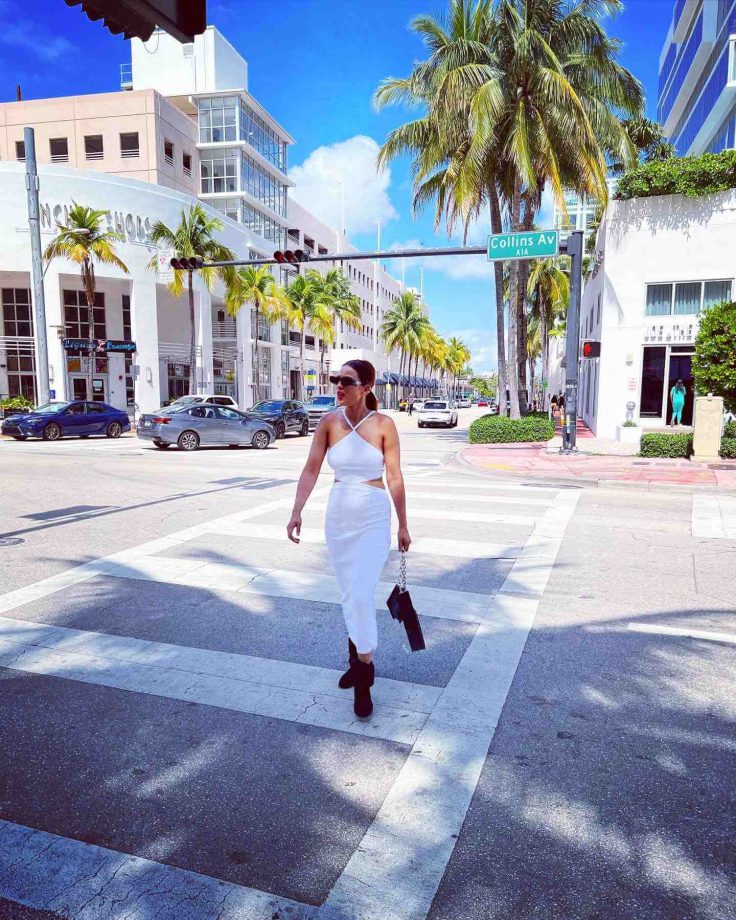 Nia Sharma spells Miami magic in sheer white attire and bold red lips 834486