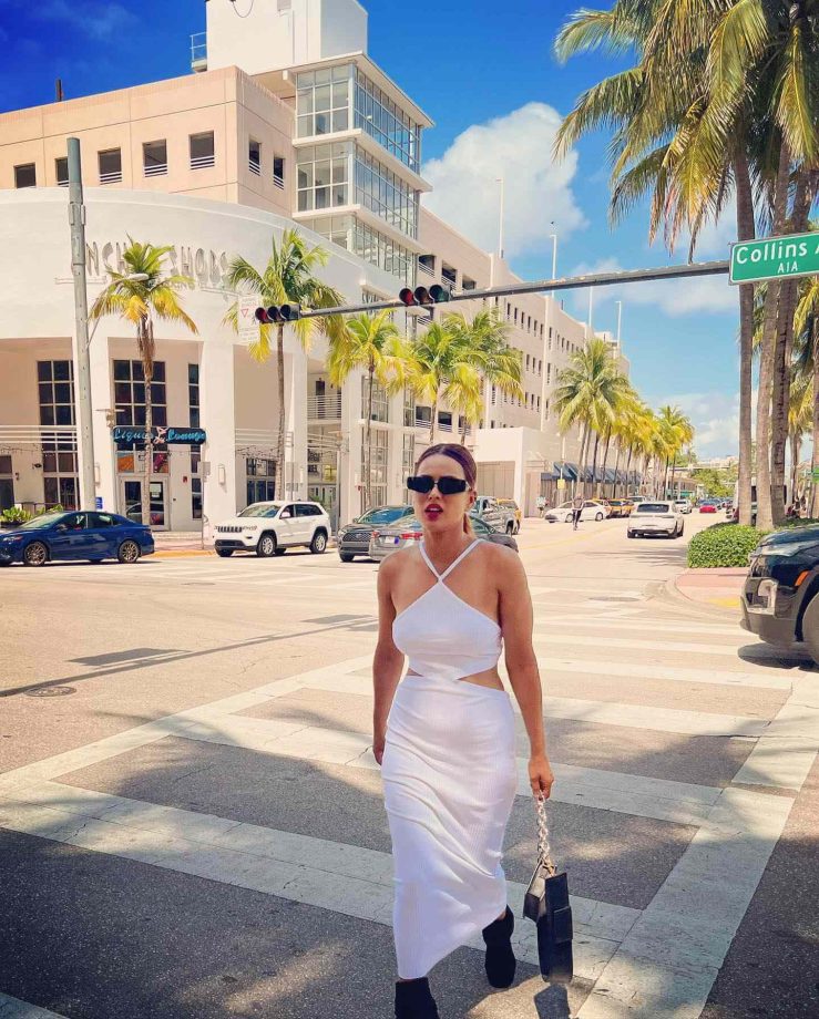 Nia Sharma spells Miami magic in sheer white attire and bold red lips 834487