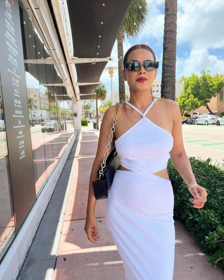 Nia Sharma spells Miami magic in sheer white attire and bold red lips 834488