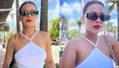 Nia Sharma spells Miami magic in sheer white attire and bold red lips