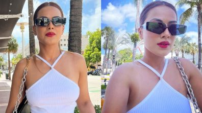 Nia Sharma spells Miami magic in sheer white attire and bold red lips