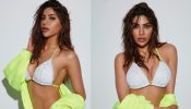 Nikki Tamboli keeps her glam in check in polka dot bralette, see pics
