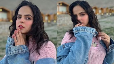 Palak Sindhwani goes pristinely pink in Pangong lake, see pics