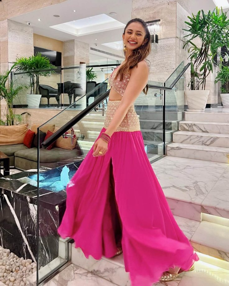 Rakul Preet Singh looks 'pink-tastic' in embellished skirt and blouse 835354