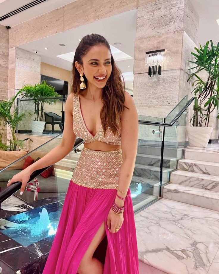 Rakul Preet Singh looks 'pink-tastic' in embellished skirt and blouse 835355