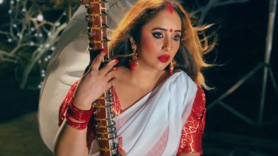 Rani Chatterjee Turns Muse In White Saree For Her Upcoming Song