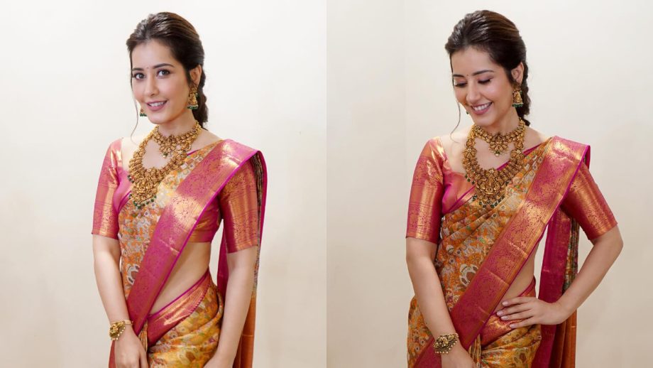 Rashii Khanna gives her saree a classic traditional swirl, see pics 833405