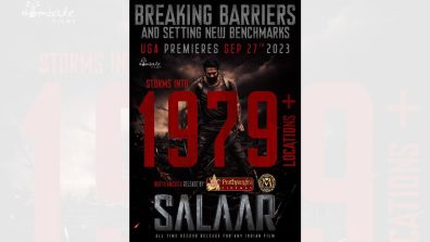 Salaar: Part 1 – Ceasefire sets a record: India’s biggest film to release in 1979+ locations in North America over 5,000+ overseas locations