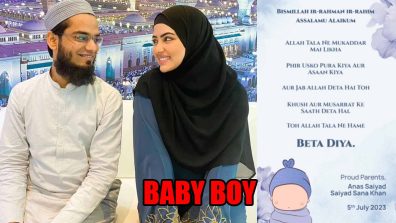 Sana Khan welcomes a baby boy