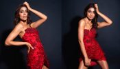 Shriya Saran summons glam storm in red embellished mini ensemble, see pics