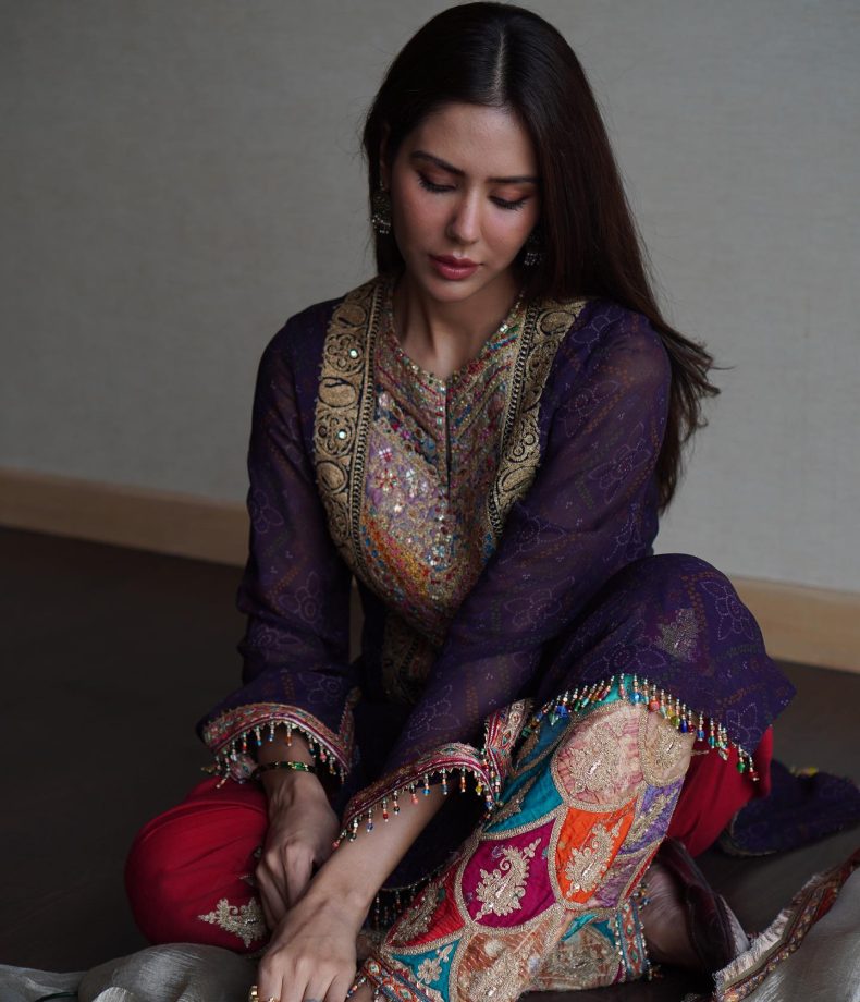 Sonam Bajwa Exudes Ethnicity In Embellished Salwar Suit 836748