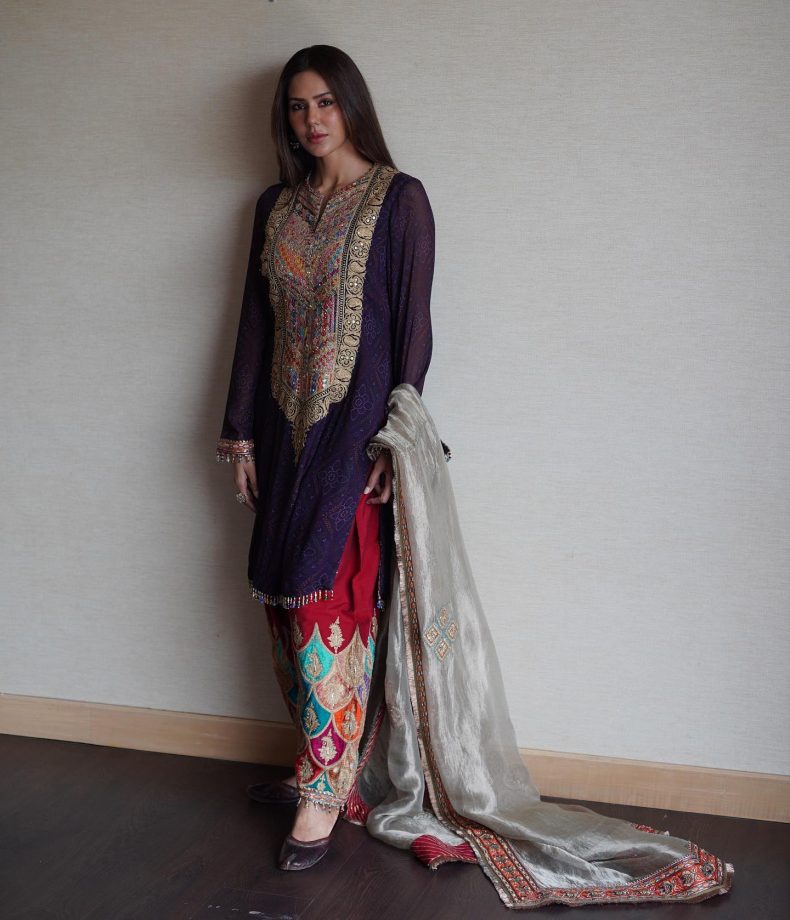 Sonam Bajwa Exudes Ethnicity In Embellished Salwar Suit 836752