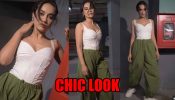 Surbhi Jyoti rocks casual chic look in white top and green joggers