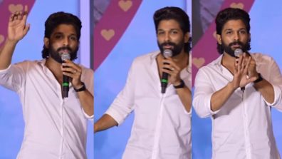 The crowd went insane as Pushparaj, aka Allu Arjun revealed a dialogue from Pushpa 2 The Rule at an event