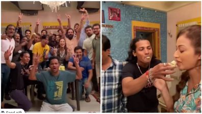 TMKOC BTS: Sunayana Fozdar gets emotional as crew showers love with surprise birthday party, watch