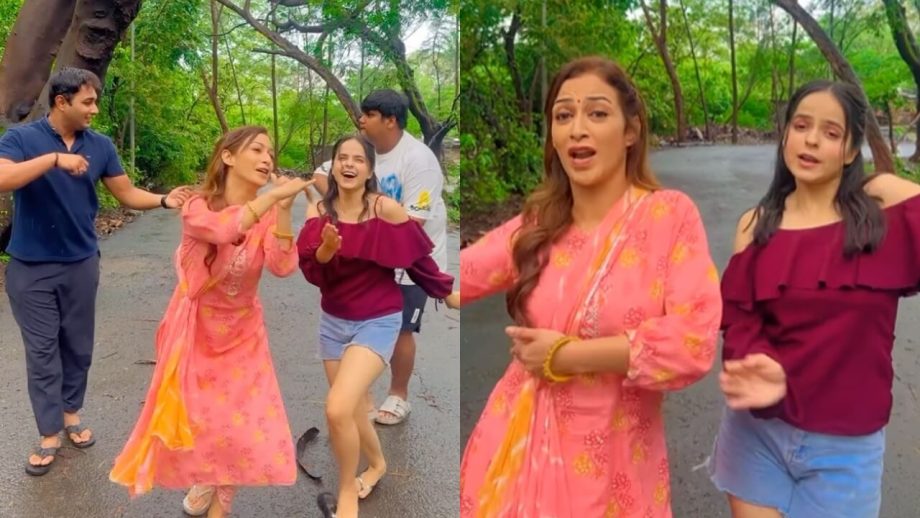 TMKOC Stars' Monsoon Madness: Sunayana Fozdar, Palak Sindhwani and others dance to ‘Chak dum dum’ 835482