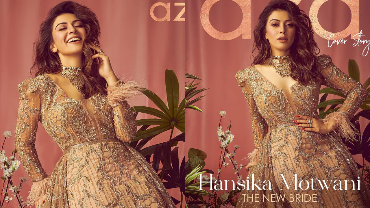 Trailblazing in Peach: Hansika Motwani's gown game is in full bloom 837361