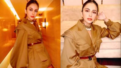 Uff Uff! Rakul Preet Singh Goes Bossy In Brown Pantsuit