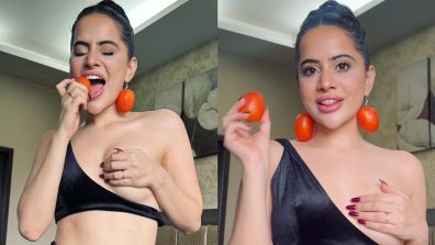 Urfi Javed Hides Modesty With Hand; Styles Herself With Tomatoes