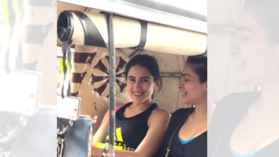 Viral Video: Sara Ali Khan enjoys an auto ride in the town, netizens say ‘Saram karo kahi pe…’