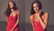 Ananya Panday Exudes Chic Glam In Red Body Hugging Dress; See Here