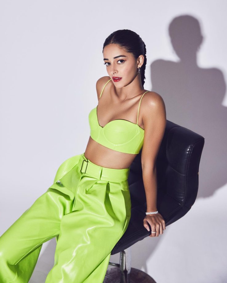 Ananya Panday Is Feisty Babe In Abstract Neon Co-Ords; See Here 844341