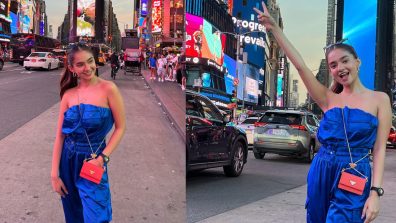 Anushka Sen Is ‘Blue-ming’ In Strapless Jumpsuit