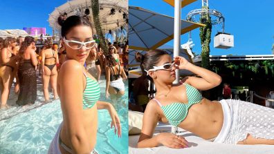 Avneet Kaur’s ‘Pool Day’ Hotness In Striped Bikini Sets Internet Ablaze