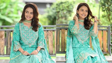 Devoleena Bhattacharjee Turns ‘Divine’ In Green Printed Sharara Set