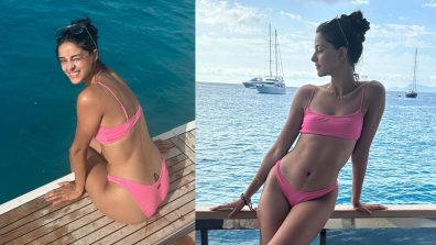 Dream Girl Ananya Panday Looks Piping Hot In Pink Bikini From Ibiza Vacation