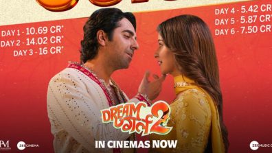 Ektaa Kapoor’s Dream Girl 2, starring Ayushmann Khurrana continues its phenomenal growth at the box office! Reaching a 6 day total of 59.5Cr!