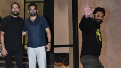 Ghoomer Screening: Abhishek Bachchan arrives in casuals, Yuvraj Singh, Zaheer Khan and others spotted