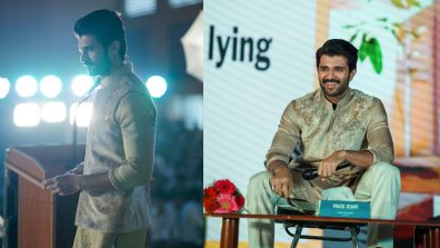 Heartthrob Vijay Deverakonda meets students during the Kushi promotional tour to Coimbatore