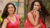In Pics: Shweta Tiwari exudes glam in red sheer saree