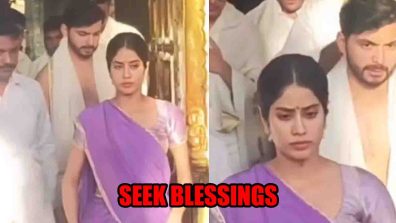 Janhvi Kapoor And Rumoured Beau Shikhar Pahariya Seek Blessings At Tirumala Temple, Watch Viral Video