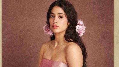 Janhvi Kapoor Exudes Allure In Saree, Caught In Pink Haze