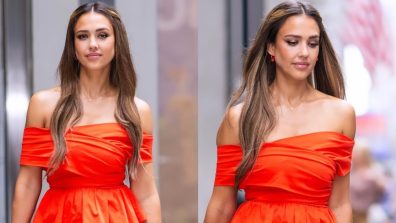 Jessica Alba Epitomises Strong Woman Vibes In Tangerine Dress, Sneak Peek