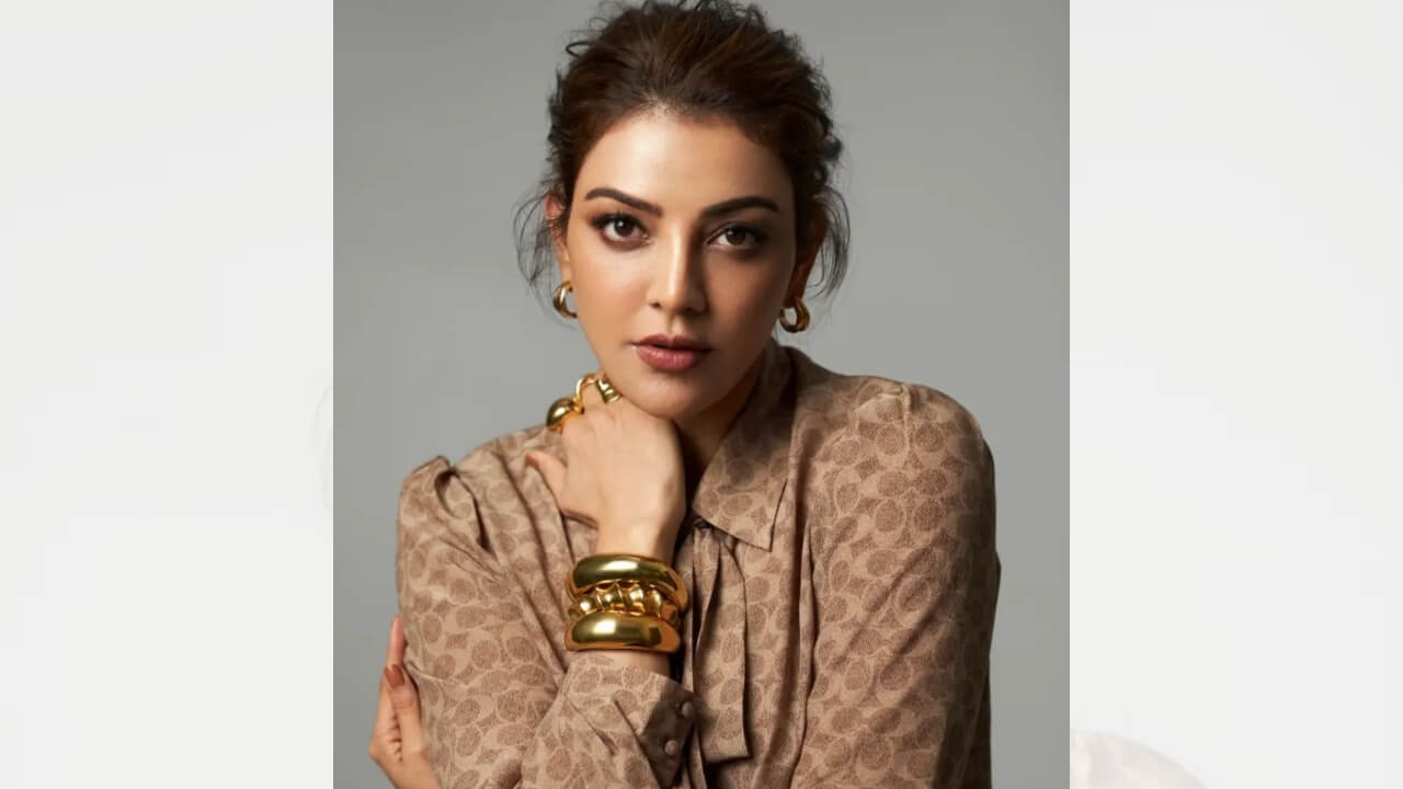 Kajal Aggarwal Goes Chic In Gold Ornaments; See Pics 840942