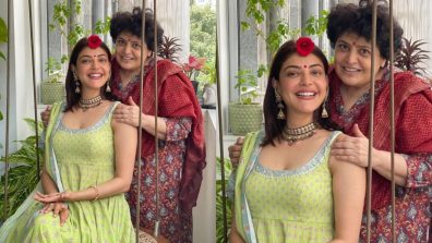 Kajal Aggarwal Looks Magical In Teej Special Green Anarkali; See Pics