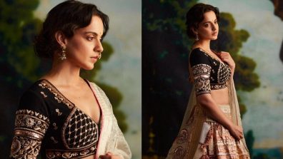 Kangana Ranaut exudes glory in royal intricate embroidered lehenga by Pankaj S Heritage, see pics