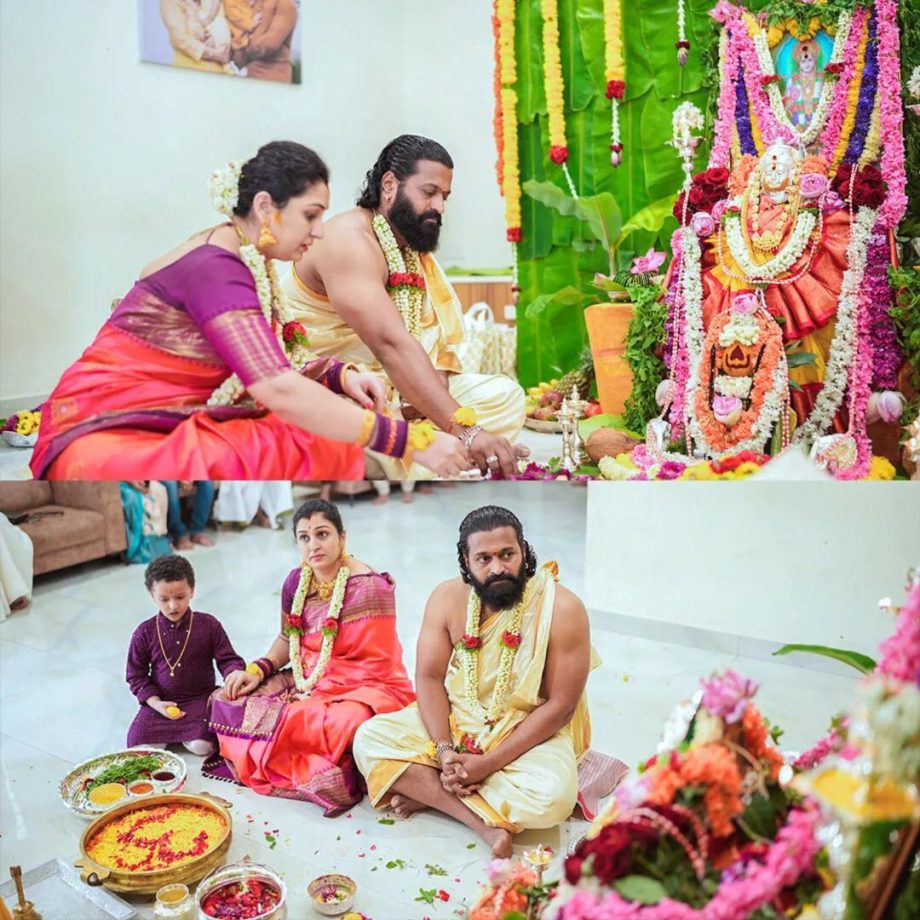 Kantara Star Rishab Shetty Celebrates 'Varamahalakshmi' Festival With Family, See Pics 846456