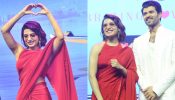 Kushi Event: Samantha Ruth Prabhu is glam personified in red sheer saree