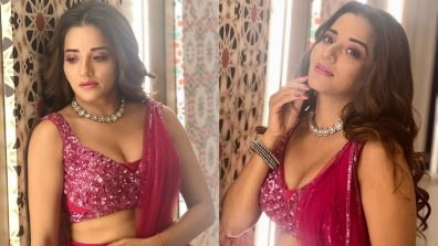 Monalisa Is High On ‘Kaavaalaa’ Trend, Dances In Hot Pink Lehenga