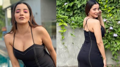 Monalisa Looks Jaw-Dropping In Black Bodycon And Pink-tastic Eyes; See Here