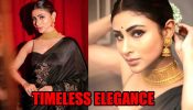 Mouni Roy Stuns In Black Silk Saree, Disha Patani Reacts