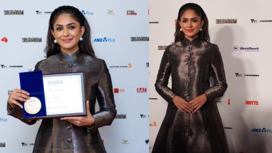 Mrunal Thakur Feels Overwhelmed To Receive Best Film Award For Sita Ramam; See Pics